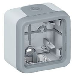 Boîtier étanche à embouts PLEXO composable IP55 gris 1 poste - LEGRAND - 069651