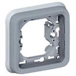 LEGRAND Support plaque composable pour encastré 1 poste Plexo gris