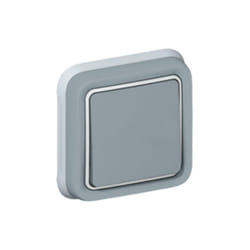 Interrupteur ou va-et-vient étanche PLEXO complet IP55 encastré gris - LEGRAND - 069811