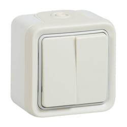 LEGRAND Plexo double va-et-vient 10A blanc saillie