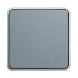 LEGRAND Interrupteur simple 10A composable avec enjoliveur Plexo gris