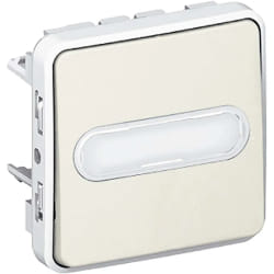 Legrand Bouton Poussoir Lumineux Plexo Gris
