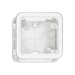 Legrand - boîtier à embouts prog plexo composable blanc artic 1 poste 070741