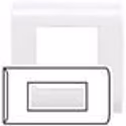 LEGRAND 075010 - PLAQUE ANCIEN MOSAIC - MONTAGE HORIZ - 4 MODULES - BLANC (RAL 9010)