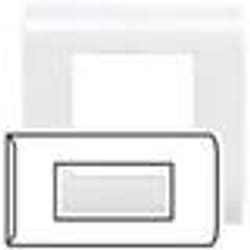 LEGRAND 075010 - PLAQUE ANCIEN MOSAIC - MONTAGE HORIZ - 4 MODULES - BLANC (RAL 9010)