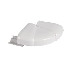 angle extérieur pour goulotte - 180 x 50 mm - blanc antimicrobien - legrand mosaic 075719