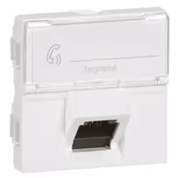 Legrand 076508, RJ-45, 2 module(s), STP, 6a, Blanc, 461 g