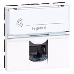 Legrand 076555, RJ-45, 2 module(s), FTP, 5e, Blanc, 231 g