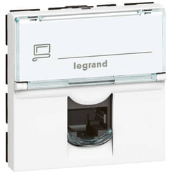 Legrand - Prise RJ45 catégorie 6 utp Mosaic 2 modules blanc 076564