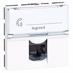 Legrand 0 765 65, RJ-45, 2 module(s), UTP, Blanc, 45 mm, 25,2 mm