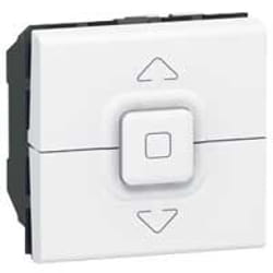 Interrupteur de volets roulants 500W maximum MOSAIC 2 modules blanc - LEGRAND - 077026