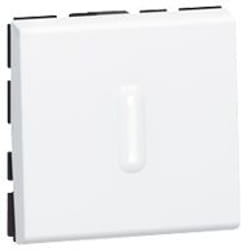 Poussoir inverseur MOSAIC 2 modules à voyant IP 31 - LEGRAND - 077042
