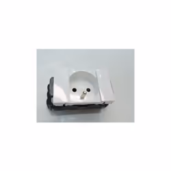 Prise 2P+T 16A blanche format 45mm à clipsage direct pour goulotte raccordement latéral Prog MOSAIC LEGRAND 077101 Tarif anné ...