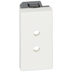 Legrand - Prise de courant 2P tbt 3A 15W Mosaic 1 module avec connexion par bornes à vis blanc antimicrobien (077150)