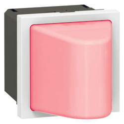hublot 12-24v 2 modules rouge legrand mosaic