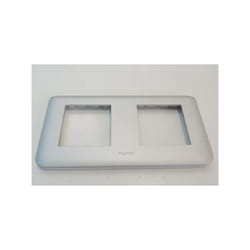 Plaque double alu 2x2 module horizontale prog mosaïc LEGRAND 079004