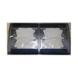 Legrand - 082157 Plaque double horizontale Sagane Kozi Nuit d'encre/Magnésium