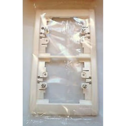 Legrand - sagane 85001 - Plaque Verticale 2 postes kozi opalis blanche
