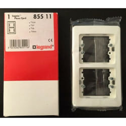 Legrand - sagane 85511 - Plaque Verticale 2 postes Plexo Fjord blanche