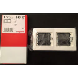 Legrand - Plaque Murale Sagane Plexo 85517 2 Postes Blanche
