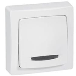 Bouton-poussoir lumineux ASL pour appareillage saillie 6 A - LEGRAND - 086005