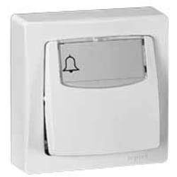 Bouton-poussoir porte étiquette ASL pour appareillage saillie 6 A - LEGRAND - 086009