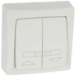 Poussoir pour volets roulants ASL appareillage saillie complet blanc - LEGRAND - 086010