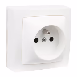 Prise de courant 2 P  T ASL Legrand en saillie BLANC 086027