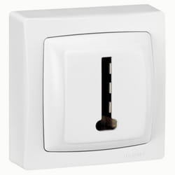 Prise téléphone 8 contacts ASL appareillage saillie complet blanc - LEGRAND - 086038
