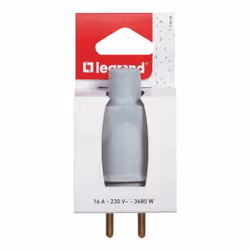 Legrand 0 901 28 prise de courant électrique Gris - Vue supplémentaire 2