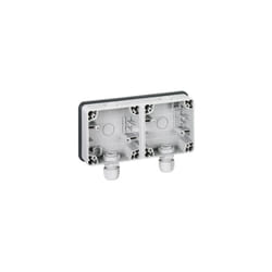 Legrand - Boîtier étanche 2 postes horizontaux Plexo IP66 composable gris 090493