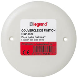 Couvercle pour boîte à encastrer Batibox maçonnerie - Ø85mm - Legrand