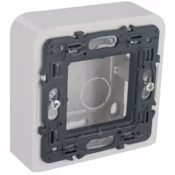 Cadre blanc sans support VG 40mm 2 modules