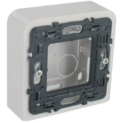 Cadre blanc sans support VG 40mm 2 modules