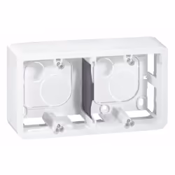 Cadre Mosaic Legrand - 4 Modules - Montage Horizontal Ce cadre Mosaic Legrand, de couleur blanche, est conçu pour accueillir  ...