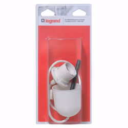 Kit de suspension douille DCL avec 1 douille E27 et 1 câble blanc longueur 60cm avec fiche DCL