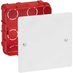 Legrand - Boîte de dérivation pour maçonnerie avec couvercle et vis - 85x85x40mm