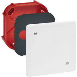 Boîte de dérivation pour maçonnerie avec couvercle et vis - 120x120x40mm - Legrand