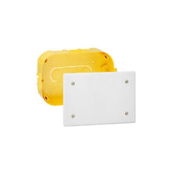Boîte de dérivation pour plâtre avec plaque et vis - 160x105 prof. 40mm - Legrand