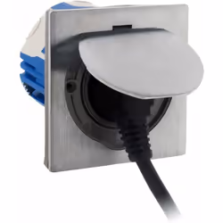 Description générale La prise de sol inox étanche IP 44 est conçue pour une installation à la fois intérieure et extérieure ( ...
