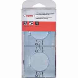 La double prise de sol inox étanche IP44 Legrand, livrée avec sa boîte à encastrer, est conçue pour offrir une solution prati ...