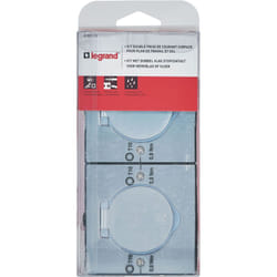 Legrand - Double prise de sol inox étanche IP44 clapet de protection + boite à encastrer