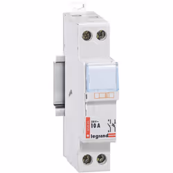 Le porte-fusibles 1P+N 10A – 1 module de Legrand est un support à monter dans un tableau électrique, et permet ainsi de recev ...
