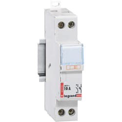 Legrand - Porte-fusibles 1P+N - 10A - 1 module - Pour cartouches 8,5 x 23mm