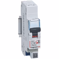 Le disjoncteur Phase + Neutre - 16A - bornes automatiques - 1 module DNX³ est conçu pour protéger les circuits luminaires et  ...