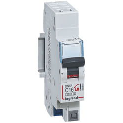 Legrand - Disjoncteur Phase + Neutre - 16A - bornes automatiques - 1 module