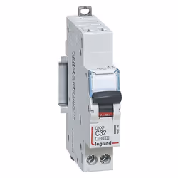 Disjoncteur phase + neutre 32A automatique