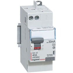 Legrand - Interrupteur differentiel bipolaire - 2P - Type a 30mA arrivée/départ haut auto 40A
