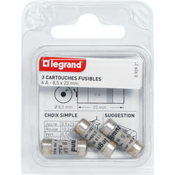 Legrand - Cartouche domestique à voyant avec témoin de fusion 6 23 x 8,5 3
