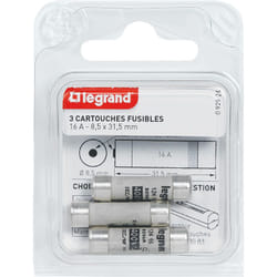 Legrand - Fusible à voyant 16a 8.5x31.5 blister de 3